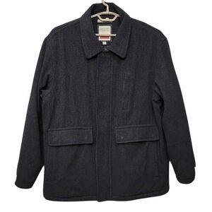 VTG 90s Britches Of Georgetown‎ Car Coat Men XL Barn Chore Wool Blend Insulated